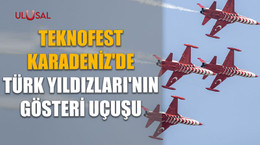Teknofest Karadeniz'de Türk Yıldızları'nın gösteri uçuşu
